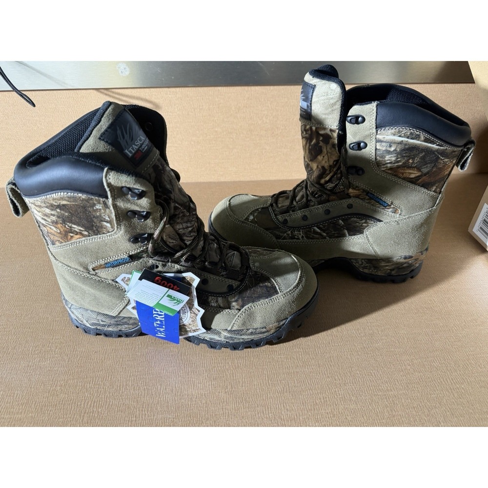 Itasca Mens Size 9Brown Leather Thinsulate Insulated Boots Brand New Grove - Picture 6 of 8